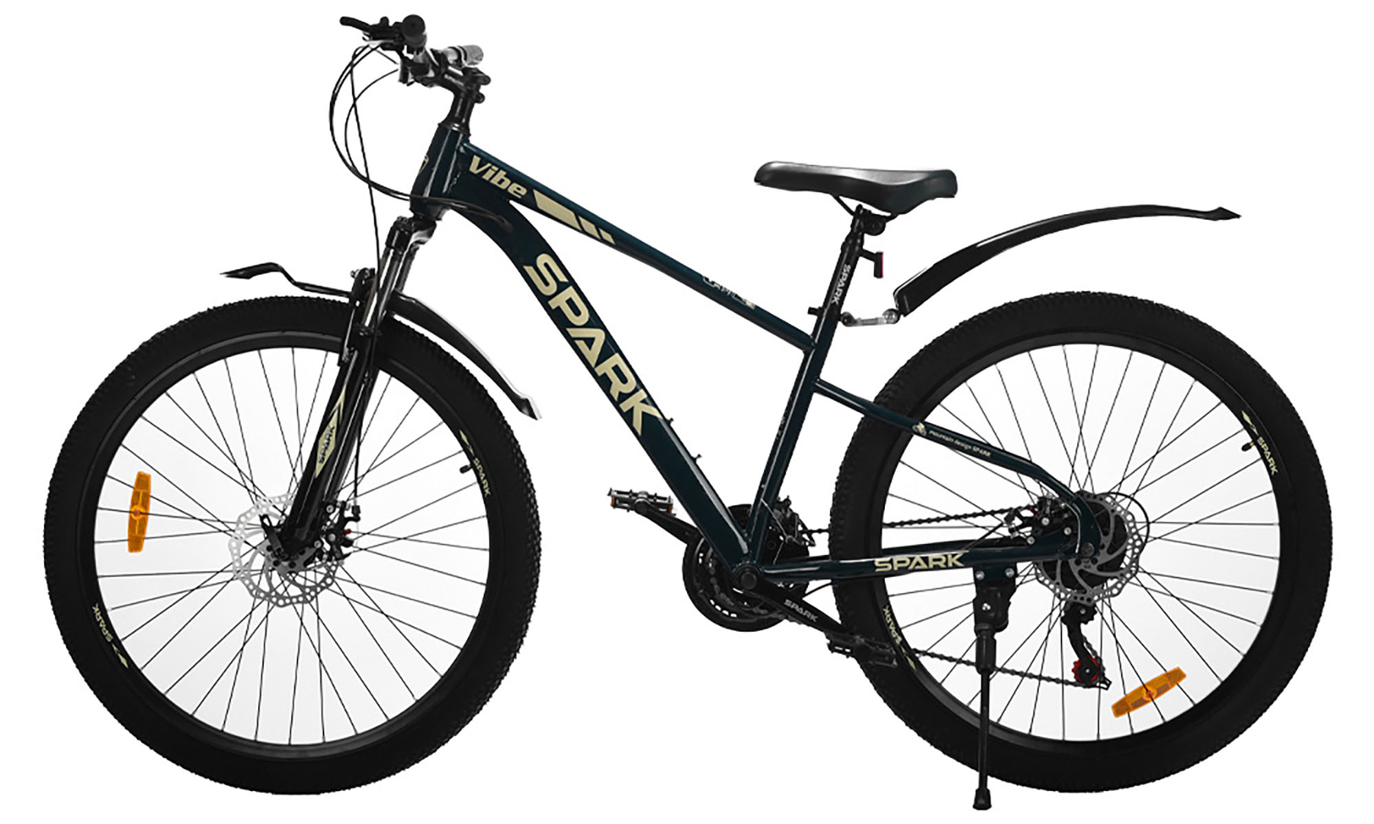 Велосипед SPARK VIBE 27,5", размер S, рама 15", год 2026, тёмно-зелёный 2