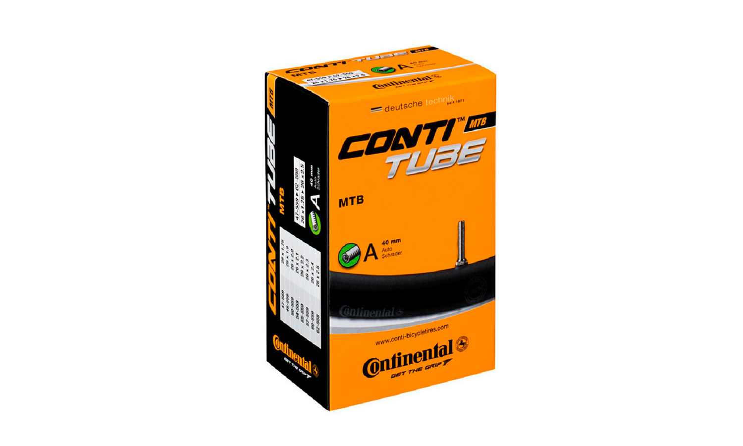 Фотографія Камера Continental MTB 28/29"x1.75-2.5, 47-662 -> 62-662, AV40 мм