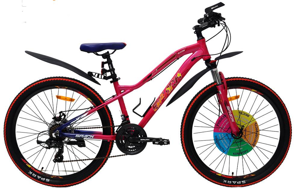 Фотография Велосипед SPARK HUNTER 26" размер XS рама 14" 2024 Розовый