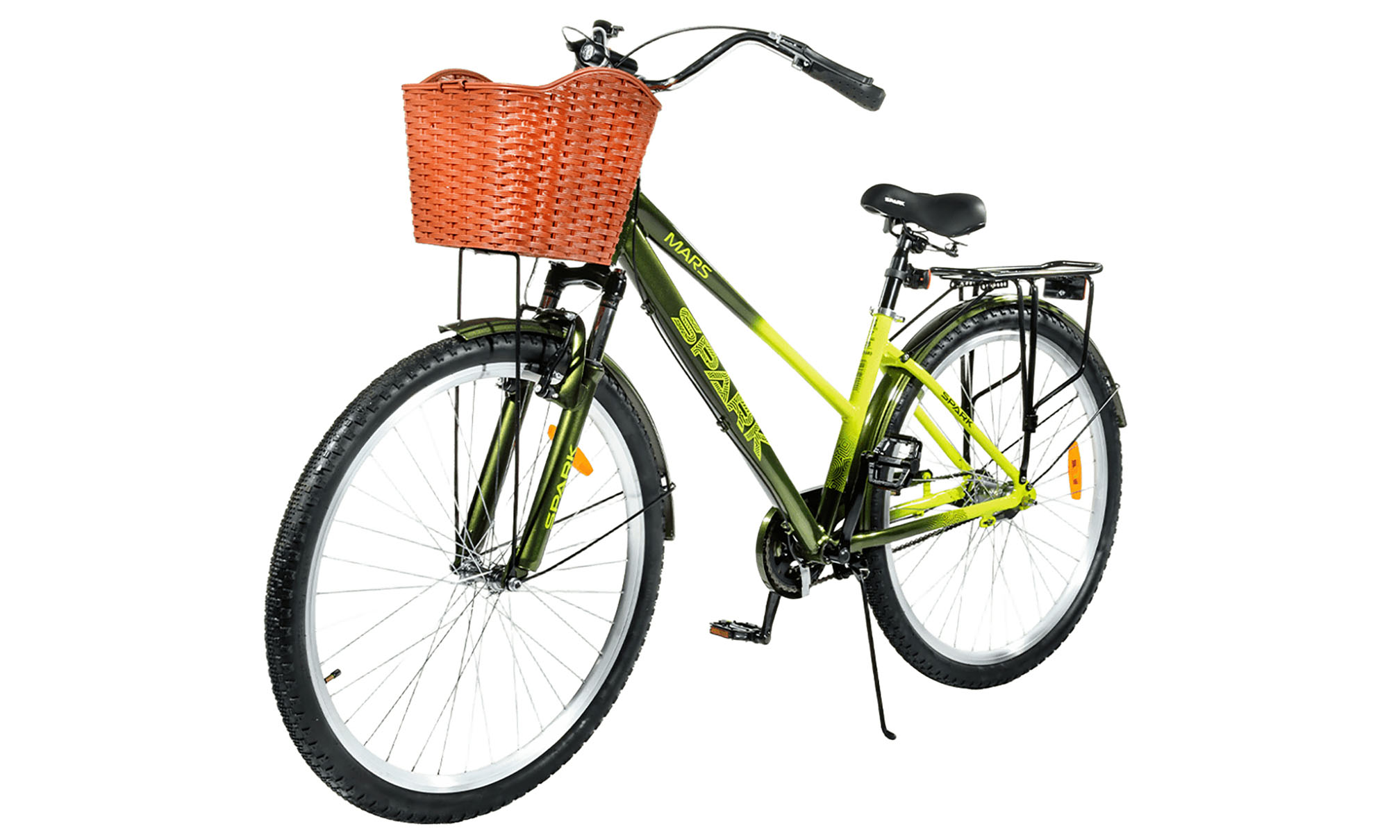 Велосипед SPARK PLANET-3 MARS 28", размер M, рама 17", год 2025, черно-желтый 3