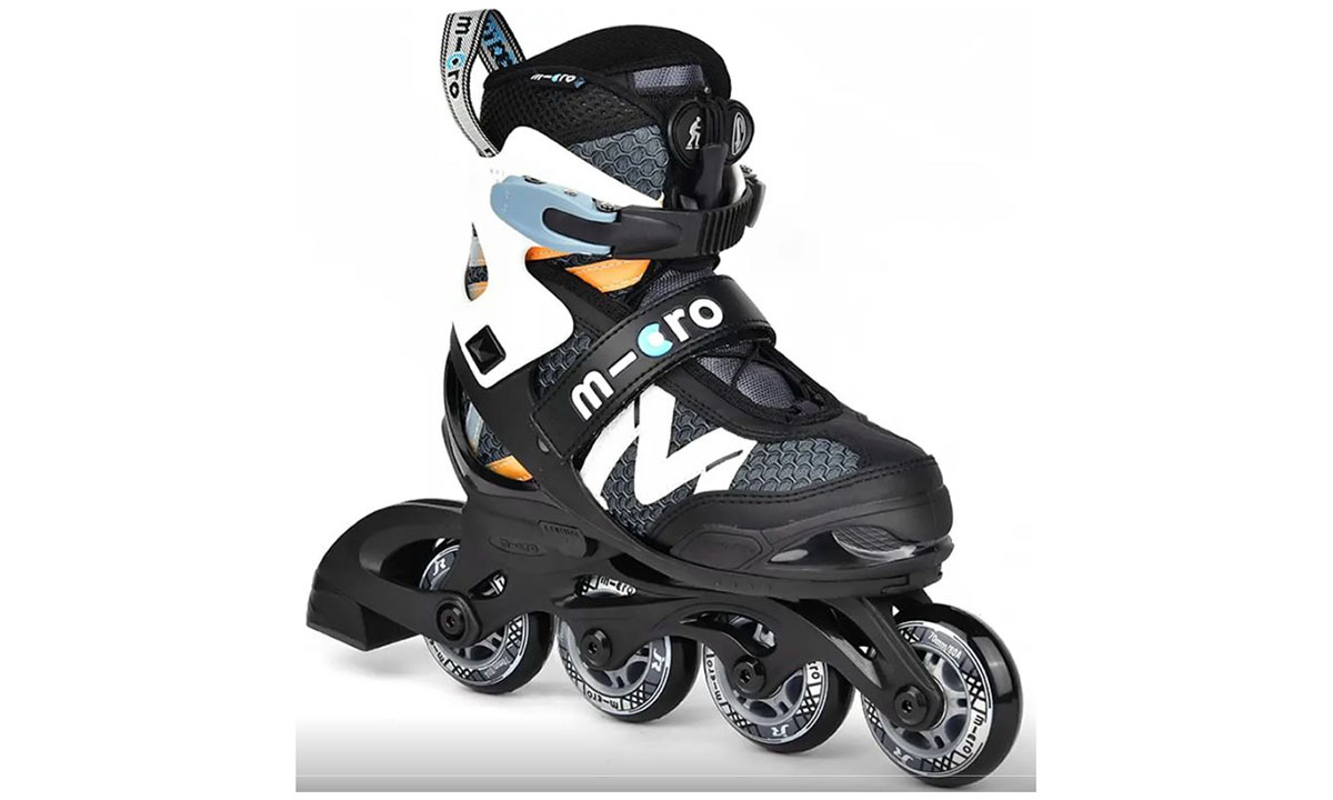 Ролики раздвижные MICRO NEW Shaper black-white размер 37-40 2