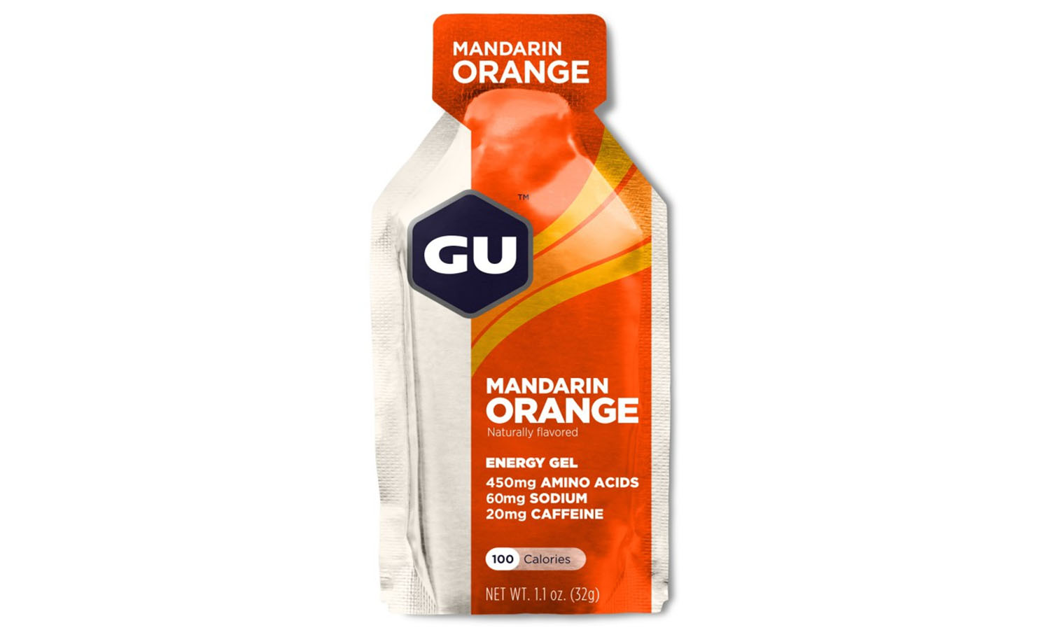 Фотография Энергетический гель GU Energy Mandarin Orange, 32 г (20 мг кофеина)