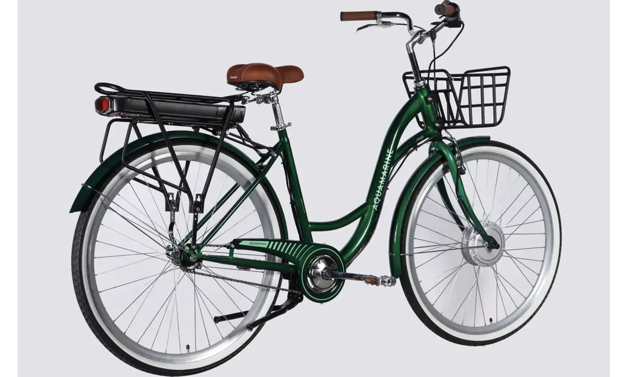 Велосипед з електроприводом Dorozhnik eAQUAMARINE BH 26", розмір M, рама-17", 36 B 13 А*г 500 Вт, рік 2026, зелений 4