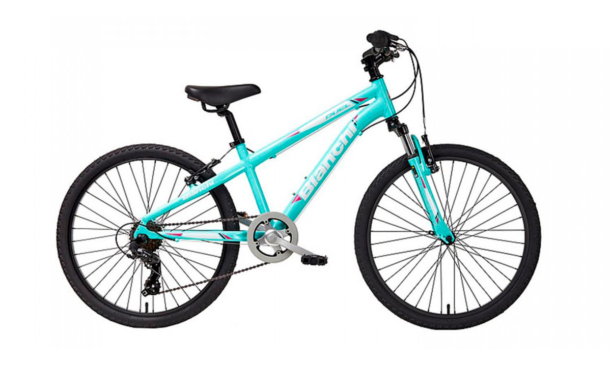 Фотография Велосипед Bianchi Duel Girl 24" (2020) 2020 Бирюзовый