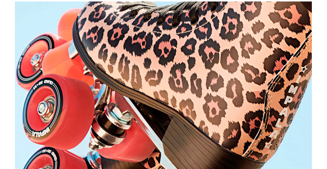 Ролики квады Impala Leopard, размер 36 Черно-оранжевый 12