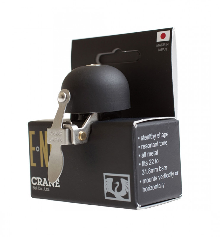 Звонок E-NE CRANE, Stealth Black, 37мм алюминий, скоба 4
