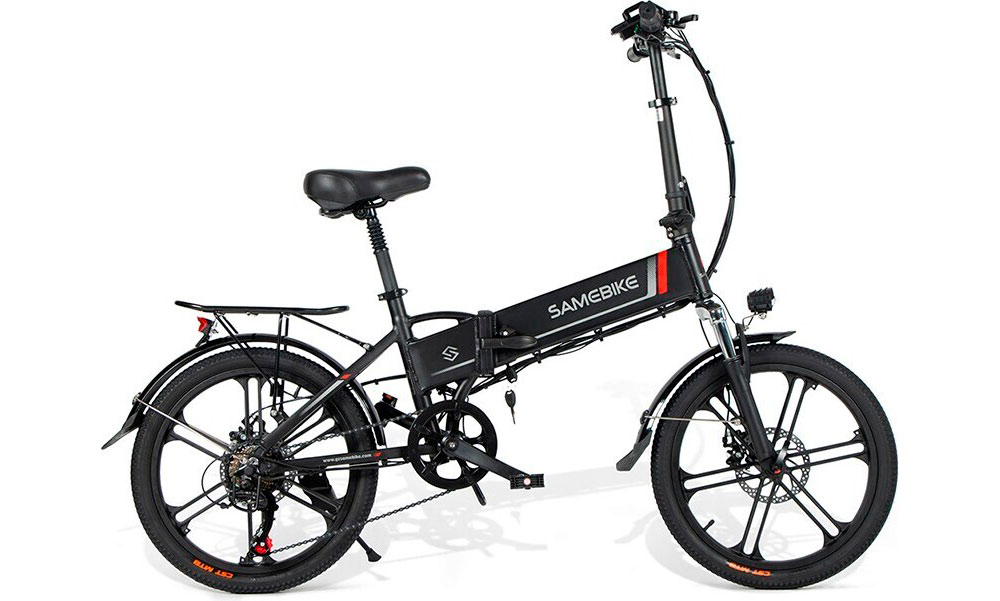 Фотография Электровелосипед SAMEBIKE 20LVXD30-II (350 Вт; 10 Ah 48 В) 20", черный