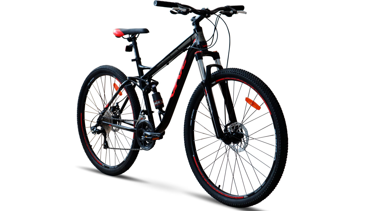 Велосипед VNC HighRider A3 27,5" розмір M рама 17 2023 Чорно-червоний 3