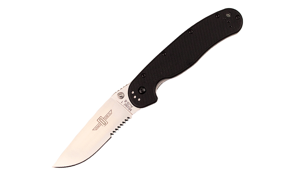 Фотография Складной нож Ontario RAT1 SS черный
