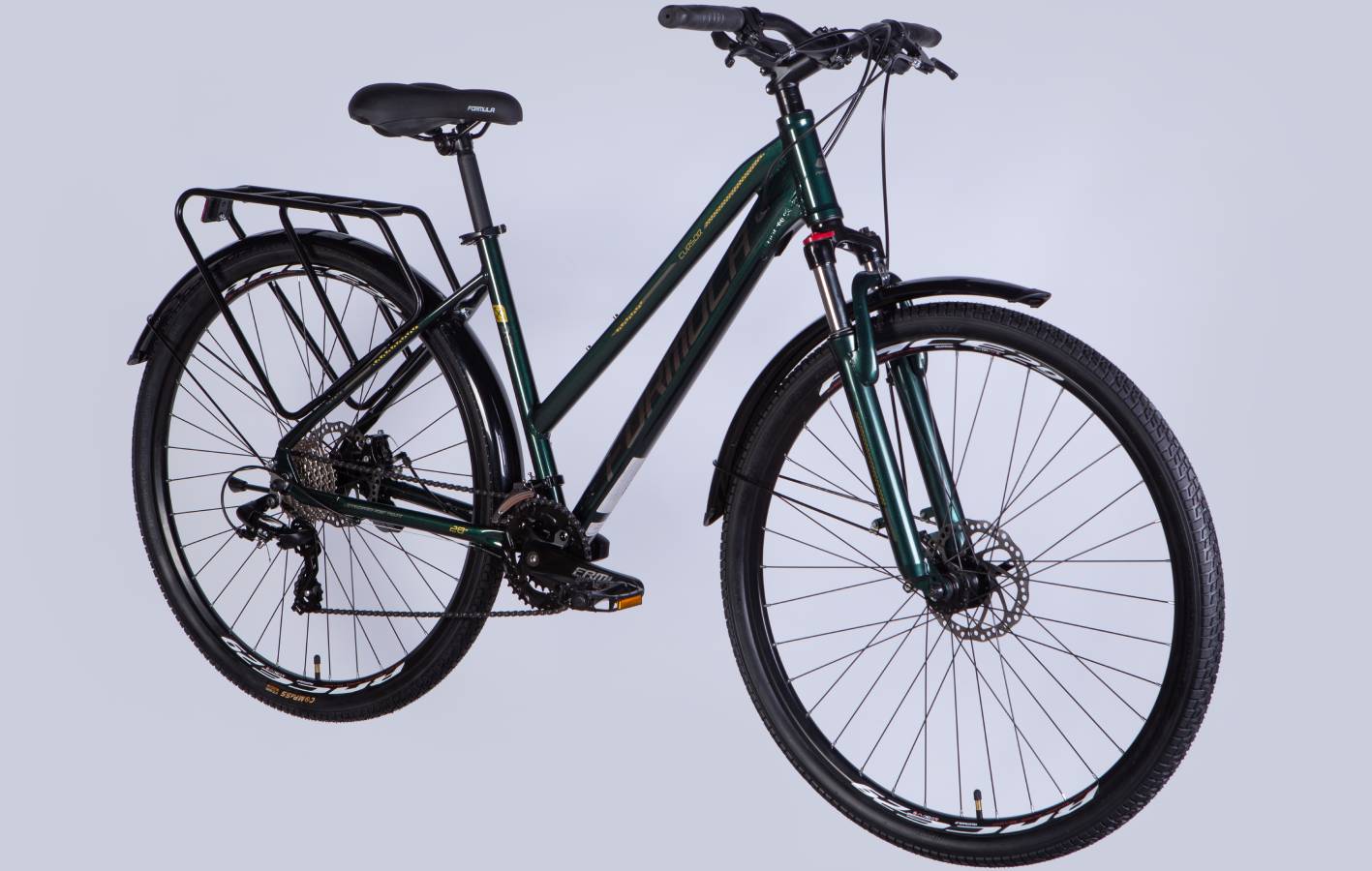 Велосипед Formula CURSOR WOMAN DD 28" розмір М рама 18" 2025 зелений 3