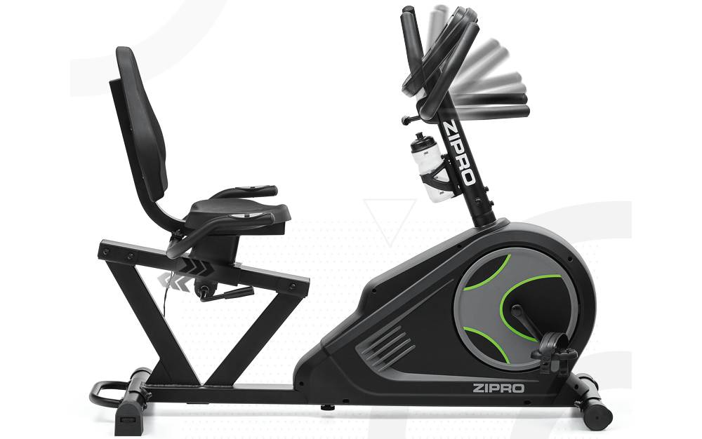 Велотренажер горизонтальный Zipro Iconsole+ Glow черный 2 Велотренажер горизонтальный Zipro Iconsole+ Glow черный 2