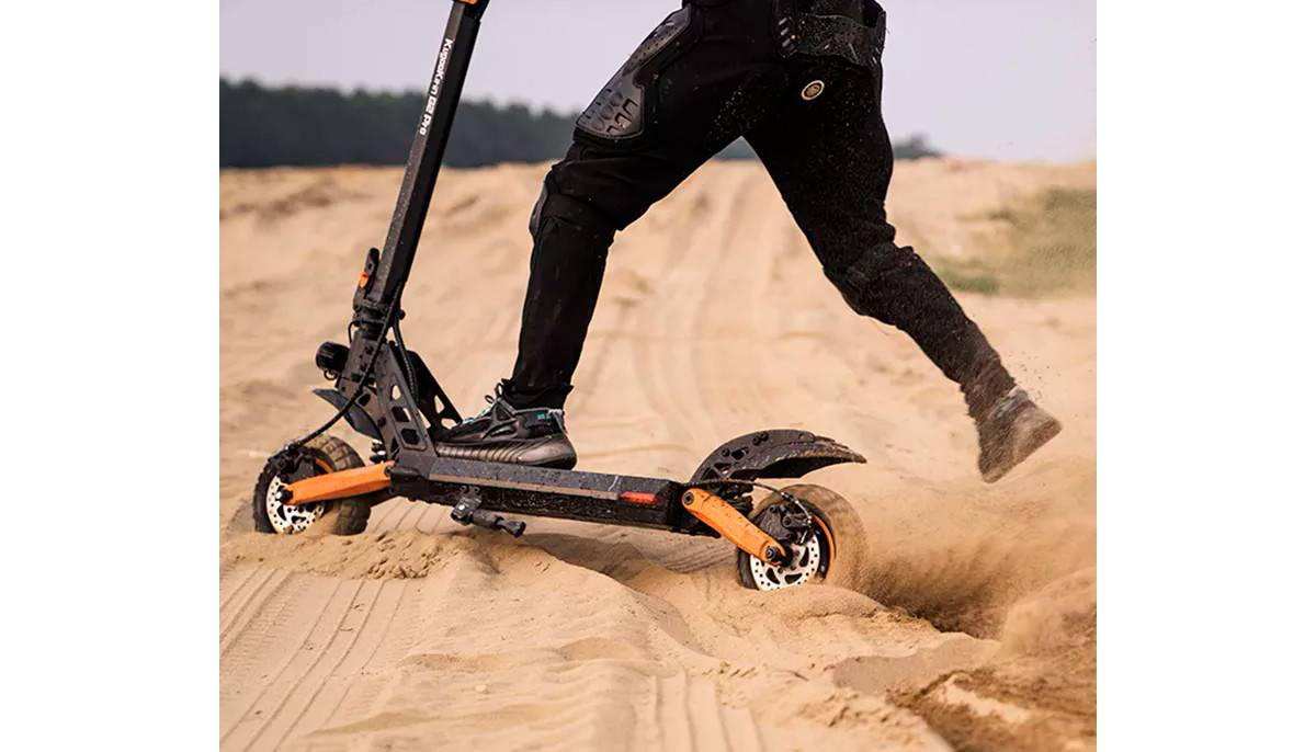 Електросамокат із сидінням KUGOO KIRIN G2 PRO New (1200 Вт; 15 Аh 48 В), чорний 4