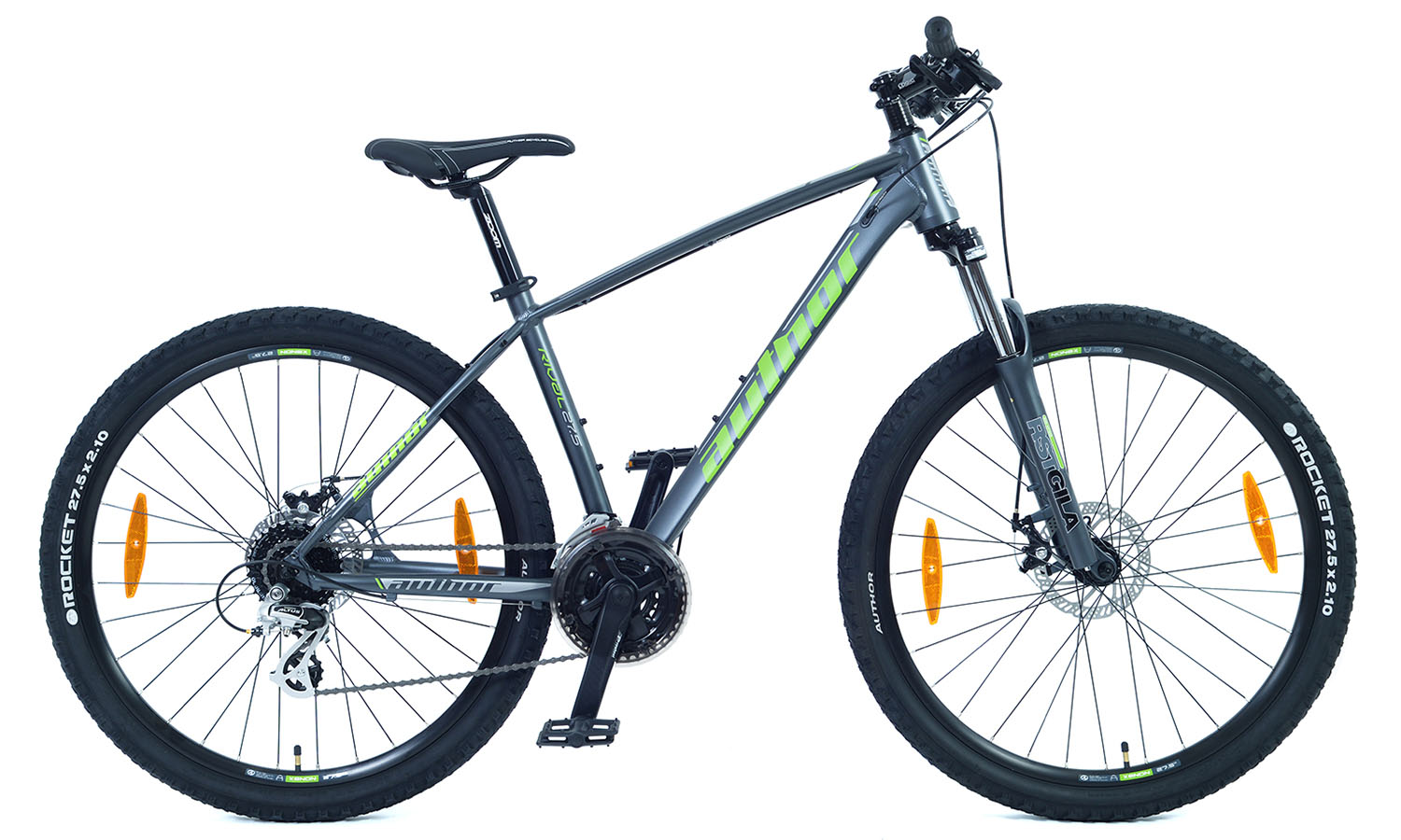 Фотографія Велосипед AUTHOR Rival II 27.5"(2023), рама 15", сіро-зелений
