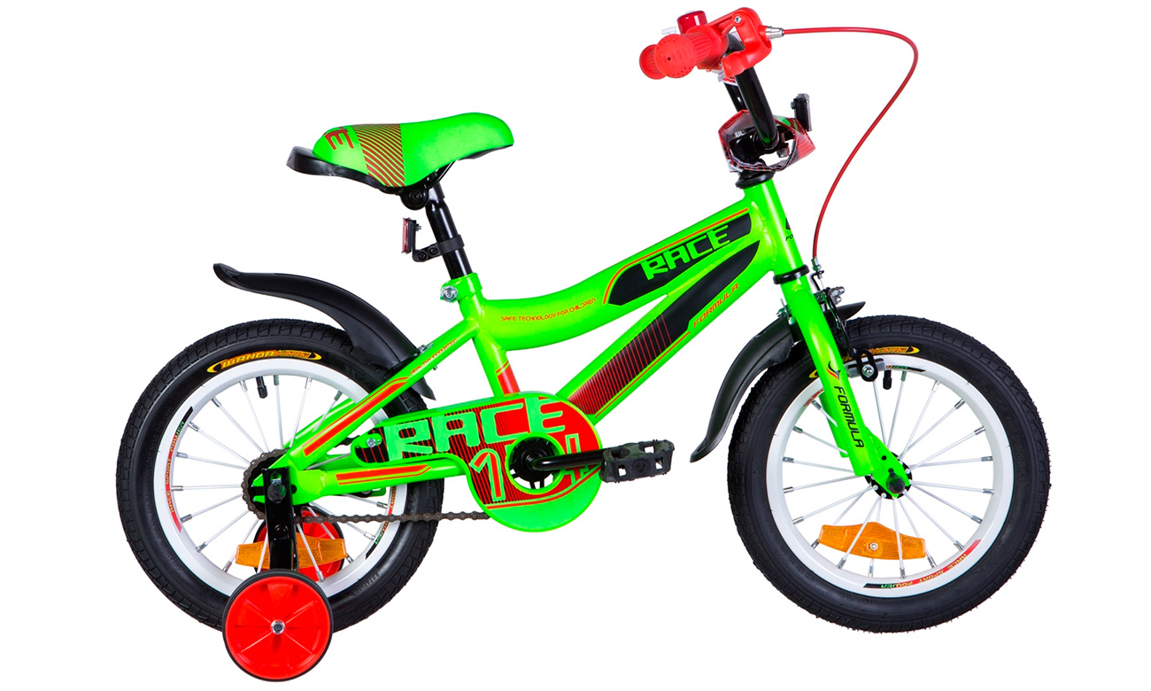 Велосипед Formula RACE 14" (2020) 2020 Зелено-черный