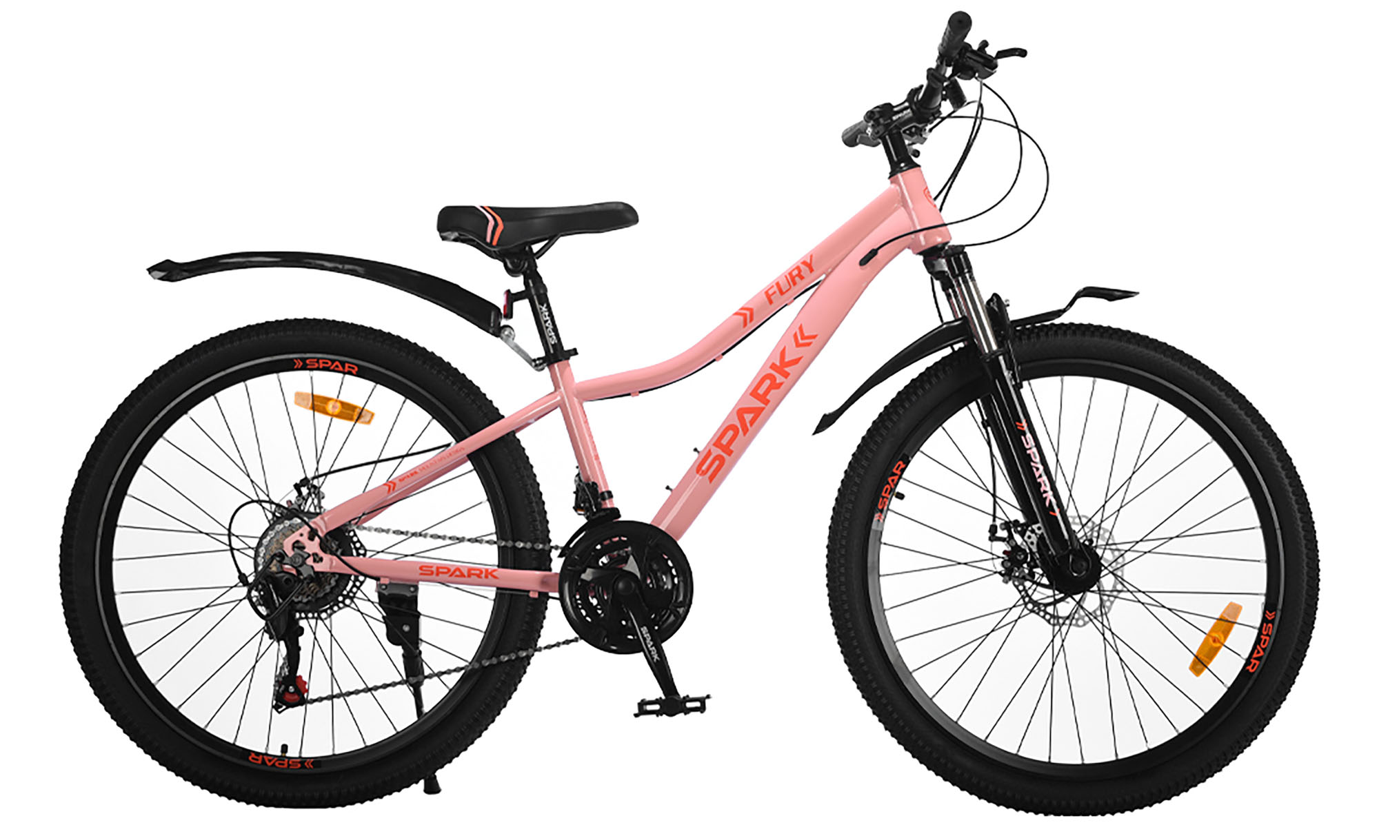 Велосипед SPARK FURY 26", размер XS, рама 13", год 2026, розовый