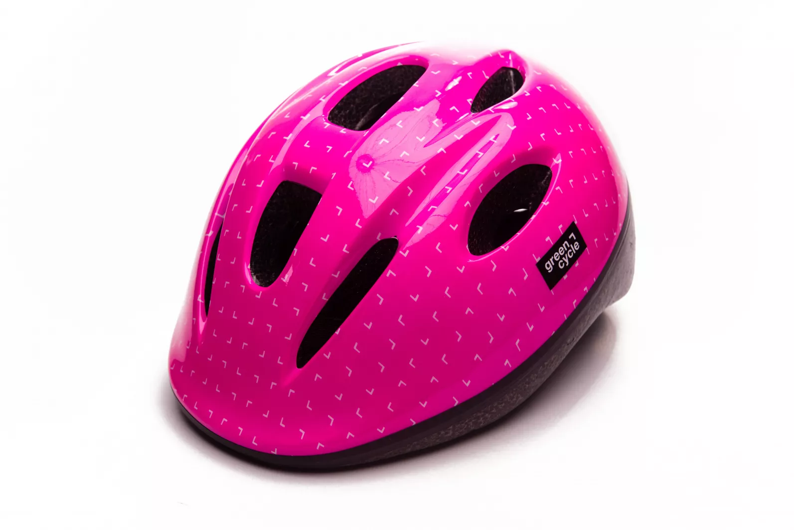 Фотография Шлем детский Green Cycle MIA размер XS (50-54см), Розово-белый