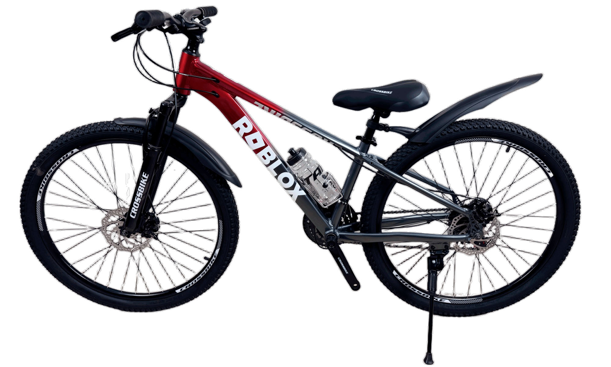 Велосипед CrossBike Roblox 26", размер XS, рама 13", год 2026, Красный-Серый 5