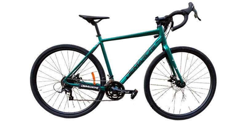 Фотография Велосипед DeMARCHE Gravel Point 2x9 28" размер L 2022 Зеленый
