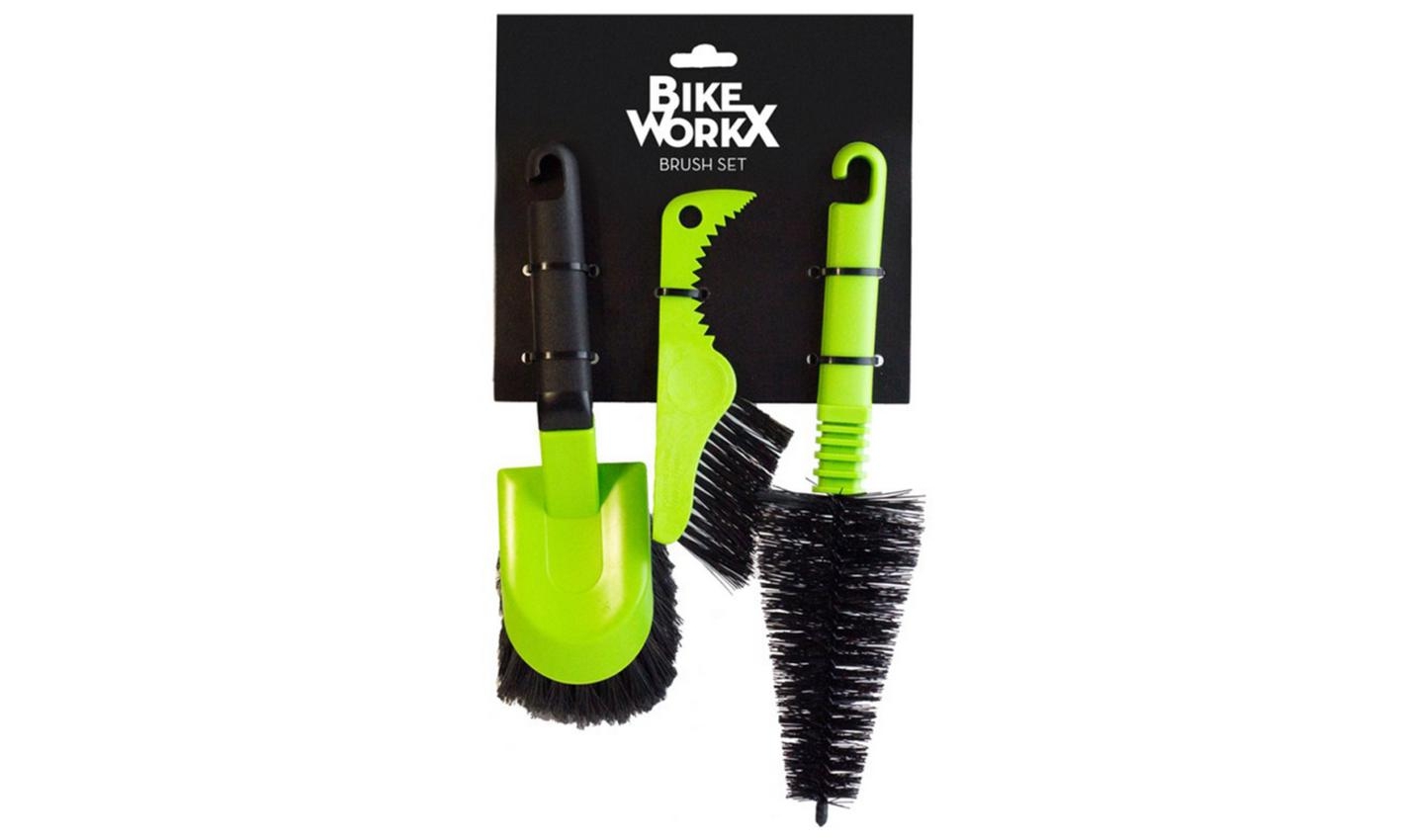 Фотография Набор щеток для чистки велосипеда BikeWorkx Brush Set