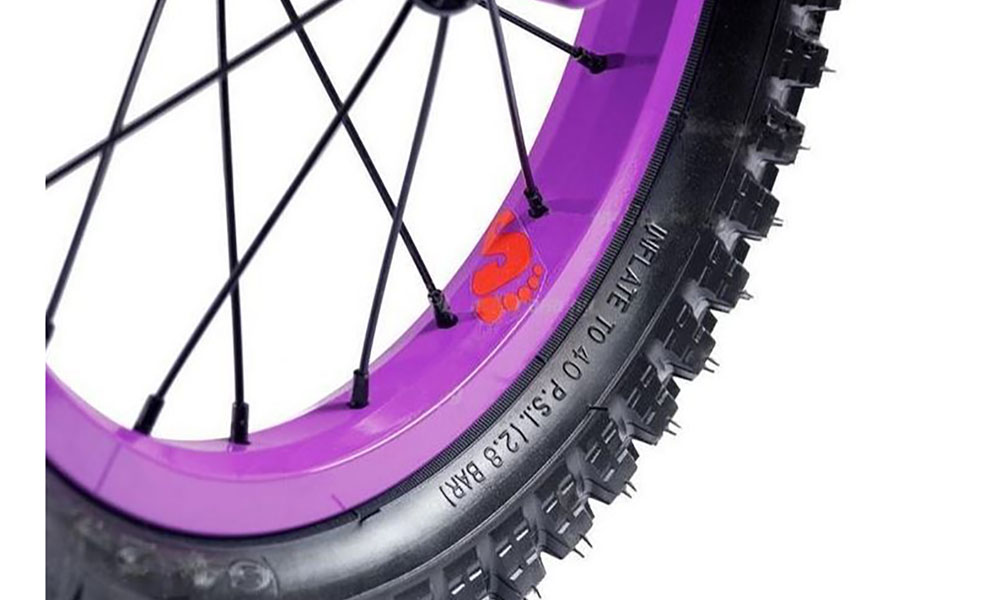 Беговел SCOOL pedeX dirt 14" фиолетово-красный 4