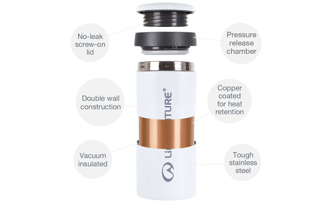Термокружка Lifeventure Thermal Mug tungsten 4