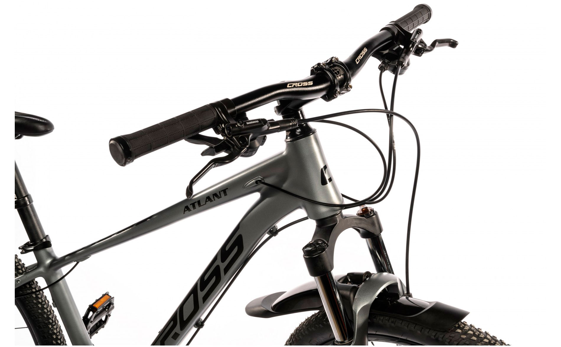 Фотографія Велосипед Cross Atlant 29" розмір S рама 15 2022 Сірий-Чорний 2