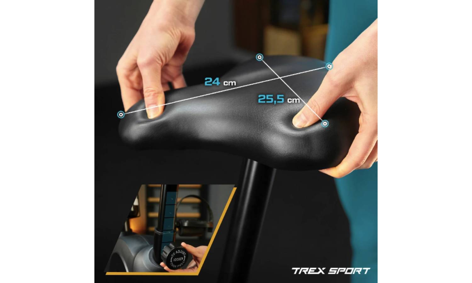 Велотренажер Trex Sport TX-350MB RIZE магнітний сірий 4