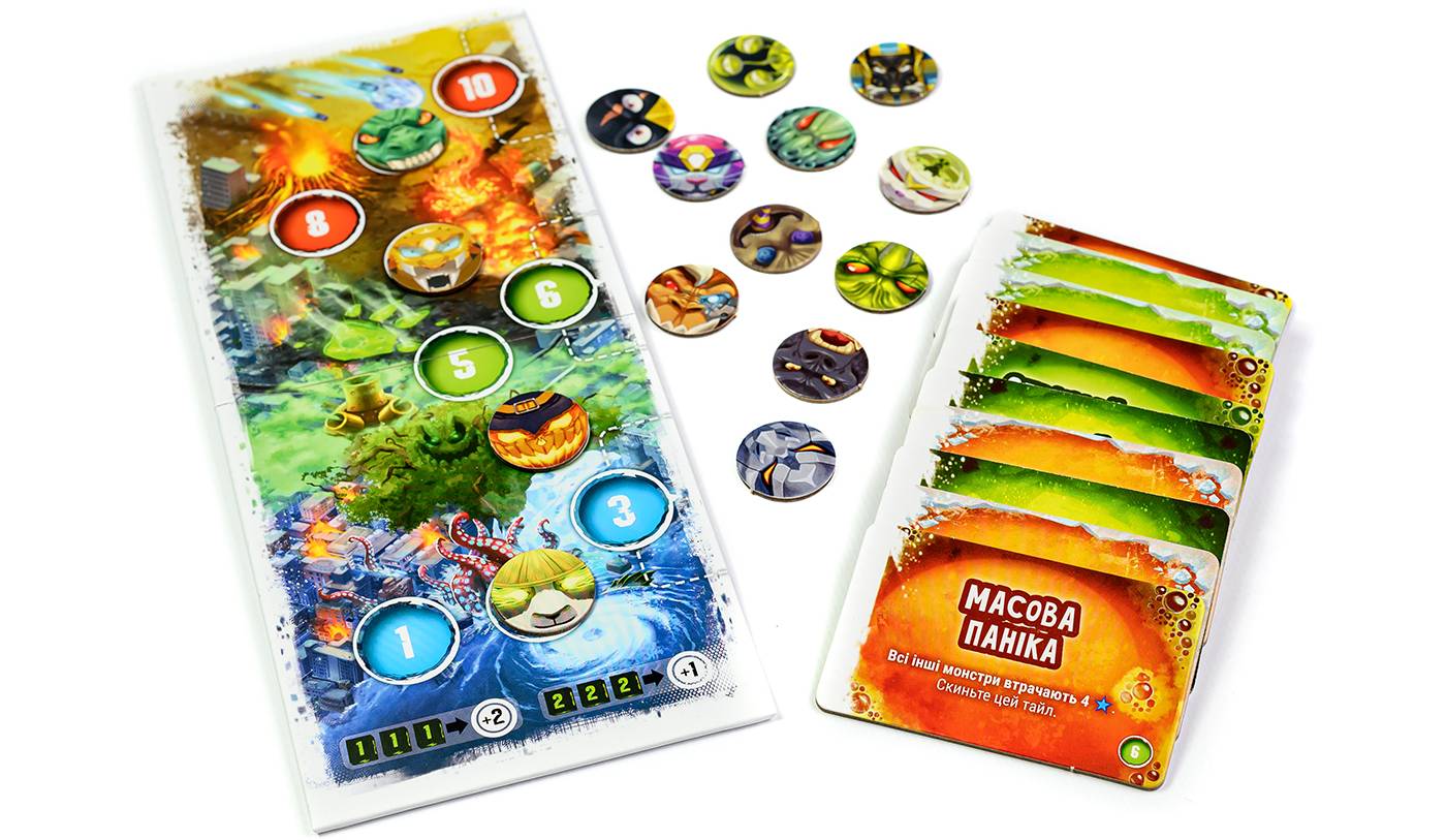 Настольная игра Повелитель Токио. Еще больше ярости (King of Tokyo: Even More Wicked!) дополнение 12 Настольная игра Повелитель Токио. Еще больше ярости (King of Tokyo: Even More Wicked!) дополнение 12