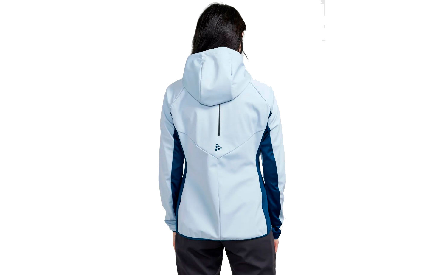 Фотографія Куртка Craft GLIDE HOOD JKT жіноча, розмір L, сезон AW 22, біло-синій 4