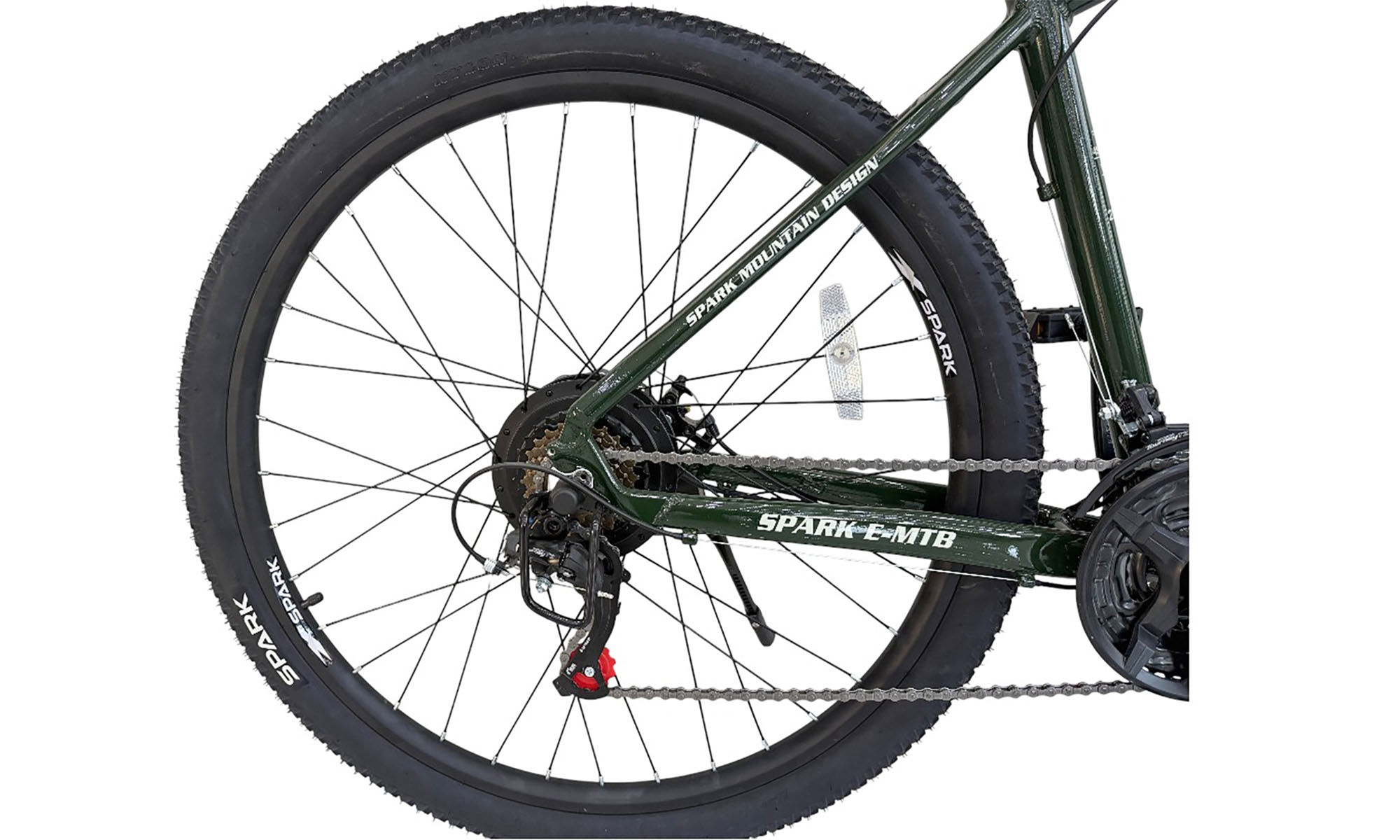 Велосипед с электромотором SPARK E-MTB GHOST 29", размер M, рама 17", год 2026, 48V/500W/12,8Ah, тёмно-зелёный 2 Велосипед с электромотором SPARK E-MTB GHOST 29", размер M, рама 17", год 2026, 48V/500W/12,8Ah, тёмно-зелёный 2