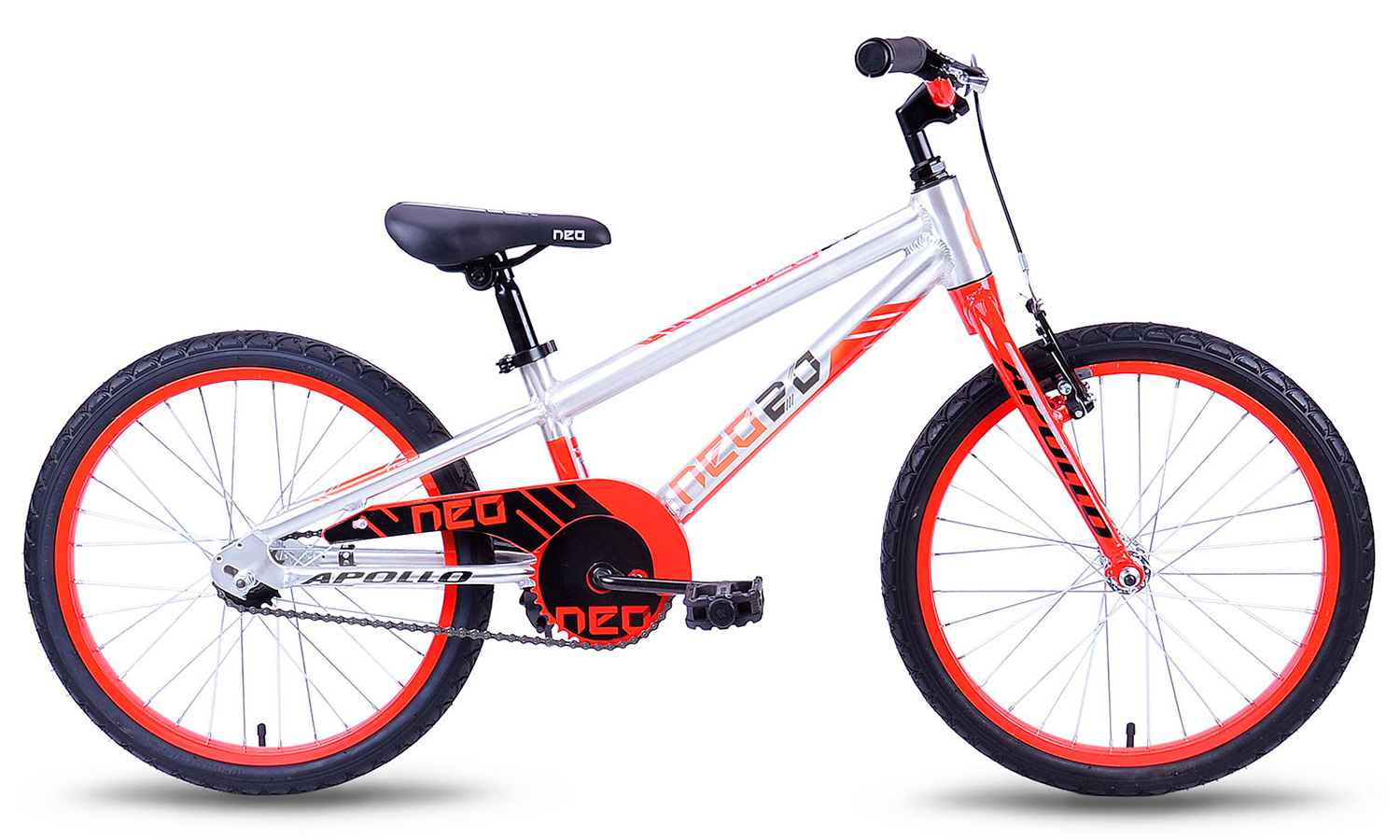 Велосипед 20" Apollo NEO boys (2019) 2019 Серебристо-красный 7
