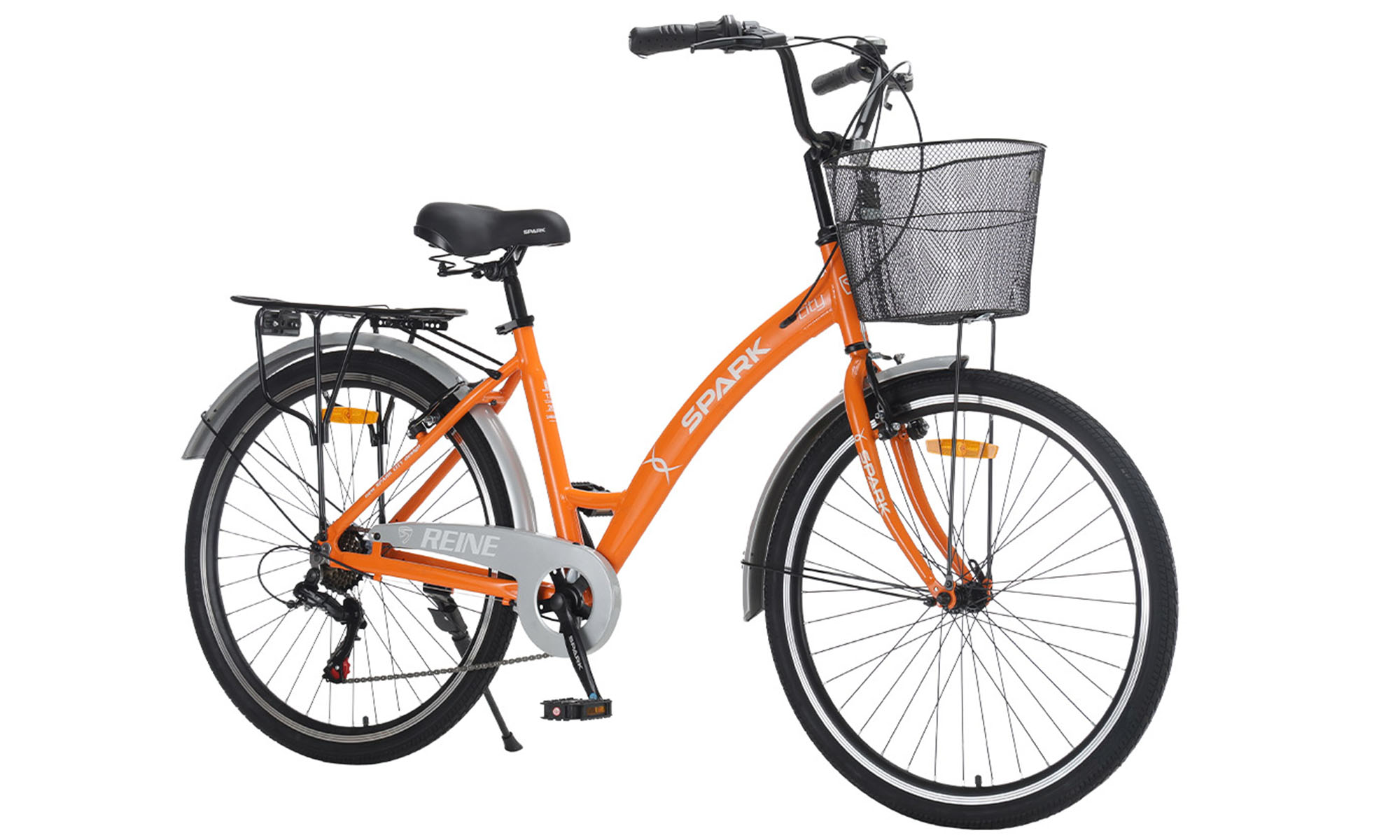 Велосипед SPARK CITY REINE 26", размер M, рама 17", год 2026, оранжевый 2