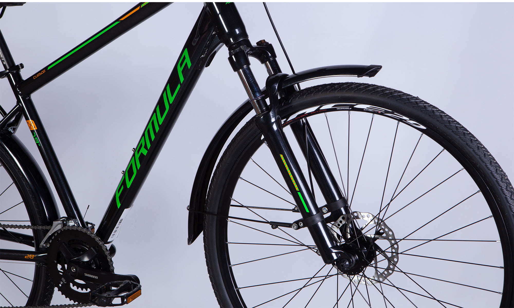 Велосипед Formula CURSOR MAN PRO DD CS 28", розмір XL, рама 21", 2025, чорно-зелений 2 Велосипед Formula CURSOR MAN PRO DD CS 28", розмір XL, рама 21", 2025, чорно-зелений 2