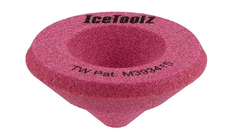 Фотография Конус шлифовочный ICE TOOLZ 16B1 для штока вилки, бордовый