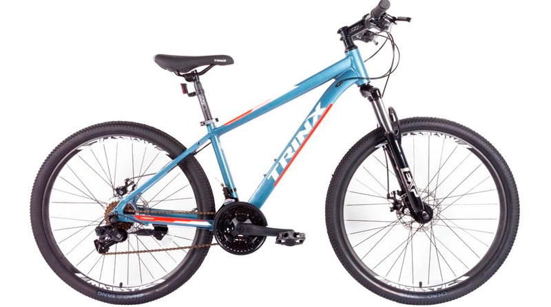 Фотография Велосипед Trinx M100 26" размер XS рама 13.5" 2022 Grey-Red-White
