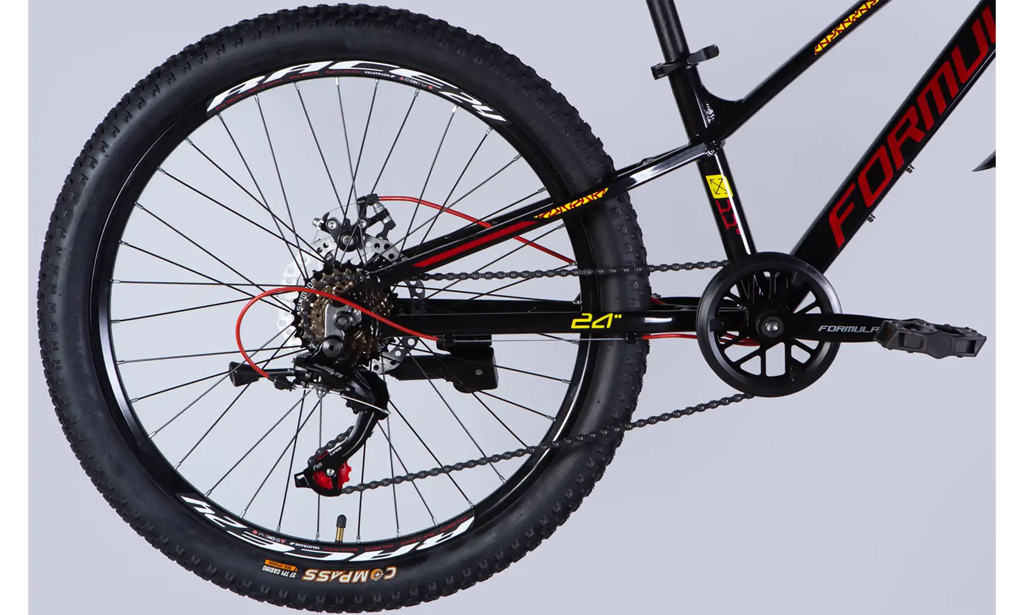 Велосипед Formula ACID DD FR, 24", размер XXS, рама-11", год 2026, черный с красным 2 Велосипед Formula ACID DD FR, 24", размер XXS, рама-11", год 2026, черный с красным 2