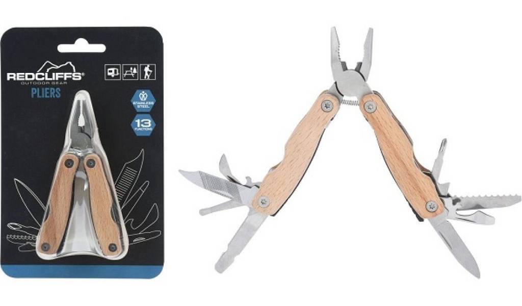 Карманный мультитул кемпинг 13 в1 Redcliffs плоскогубцы и прочее 2