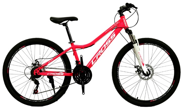 Фотографія Велосипед CROSS EOS 26" розмір XS рама 13" 2022 Рожевий