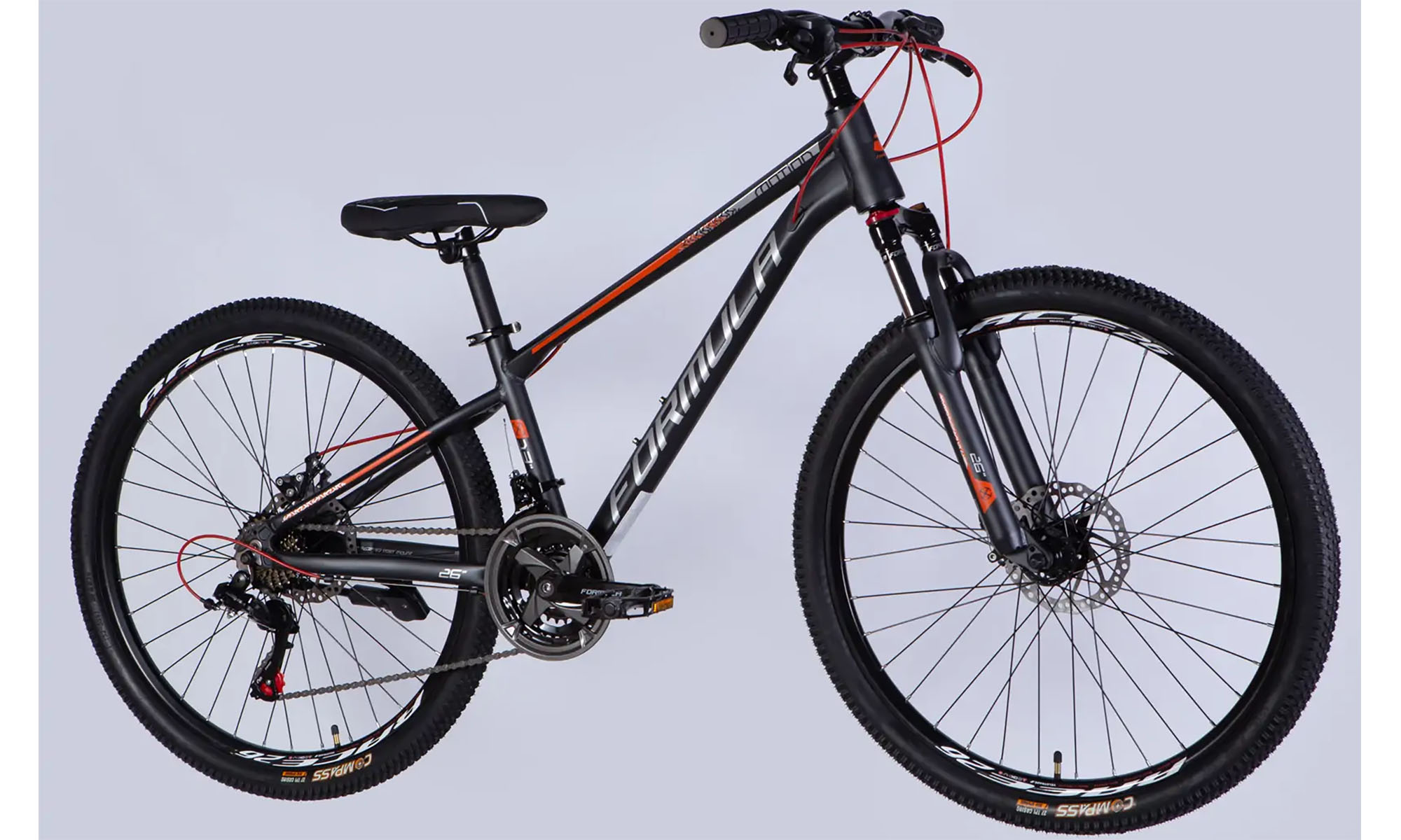 Велосипед Formula MOTION DD FR, 26", розмір XS, рама 13", рік 2026, темно-сірий 2