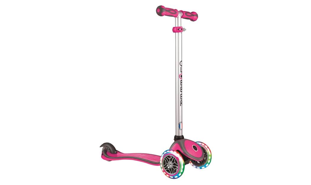 Самокат GLOBBER серии EVO COMFORT LIGHTS 5 в 1 розовый со светящимися колесами, 1+ 