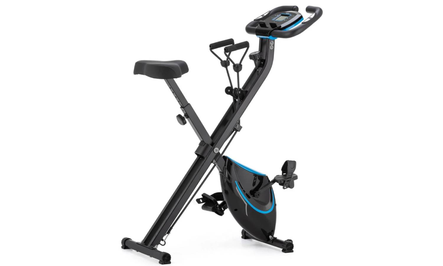 Велотренажер Gymtek FX600 магнитный складной с эспандерами синий 7 Велотренажер Gymtek FX600 магнитный складной с эспандерами синий 7