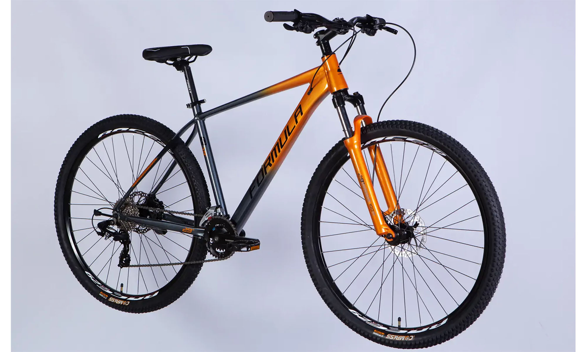 Велосипед Formula DRIVE HDD 29", розмір L, рама-19", рік 2026, сіро-помаранчевий 5