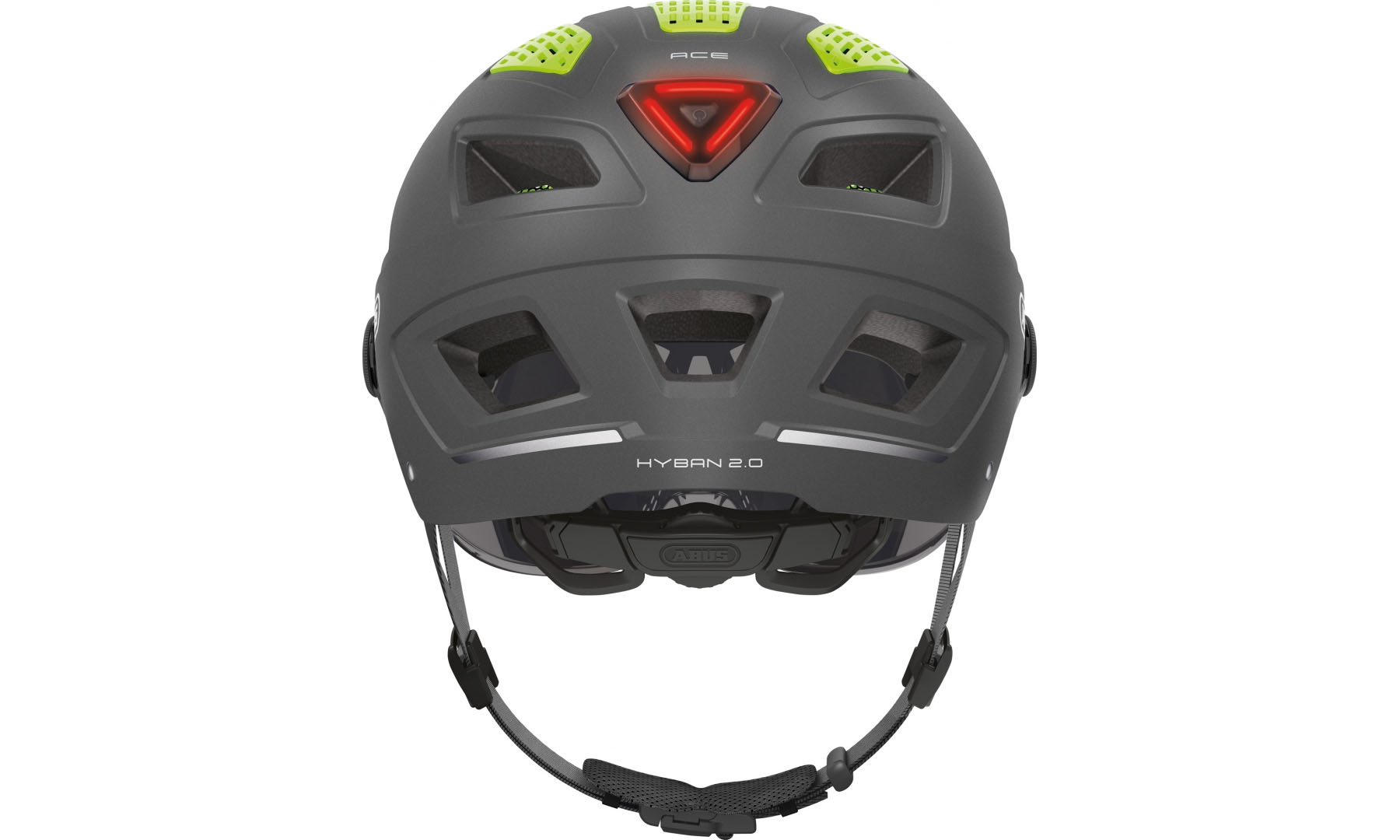 Велошлем ABUS HYBAN 2.0 ACE Titan размер M (52-58 см), серый титан 2