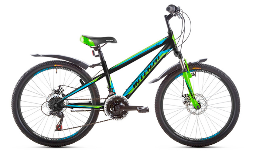 Фотография Велосипед Intenzo ENERGY DISK 24" (2020) 2020 Черно-синий