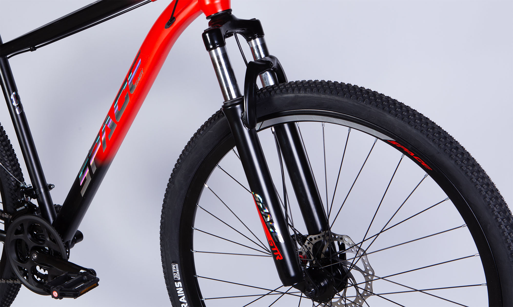 Велосипед SPACE MARS DD FR, 29", ST, рама-18", 2025, красно-черный (матовый) 5