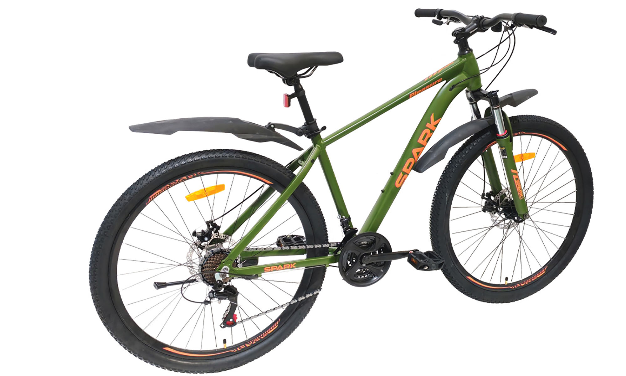 Велосипед SPARK PLEASURE 27,5", размер M, рама 17", оливковый 4 Велосипед SPARK PLEASURE 27,5", размер M, рама 17", оливковый 4