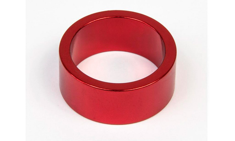 Фотография Проставочное кольцо, шток 1-1, 8",  15 мм красное