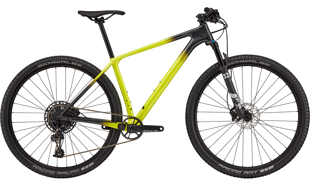 Велосипед Cannondale F-SI Carbon 5 29" 2021, размер М, Салатово-черный 6