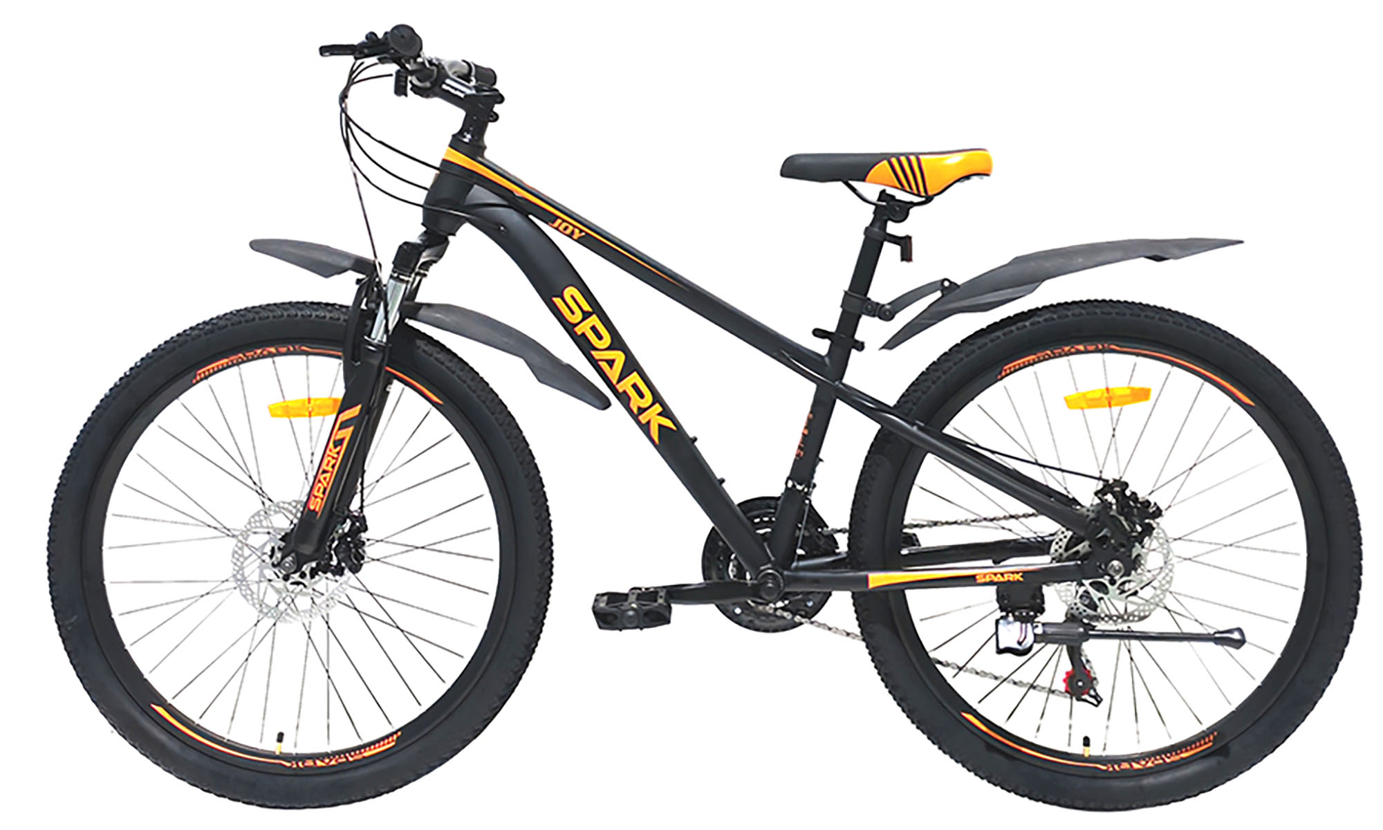 Велосипед SPARK JOY 26", розмір XS, рама 13", 2025, чорний з помаранчевим 3