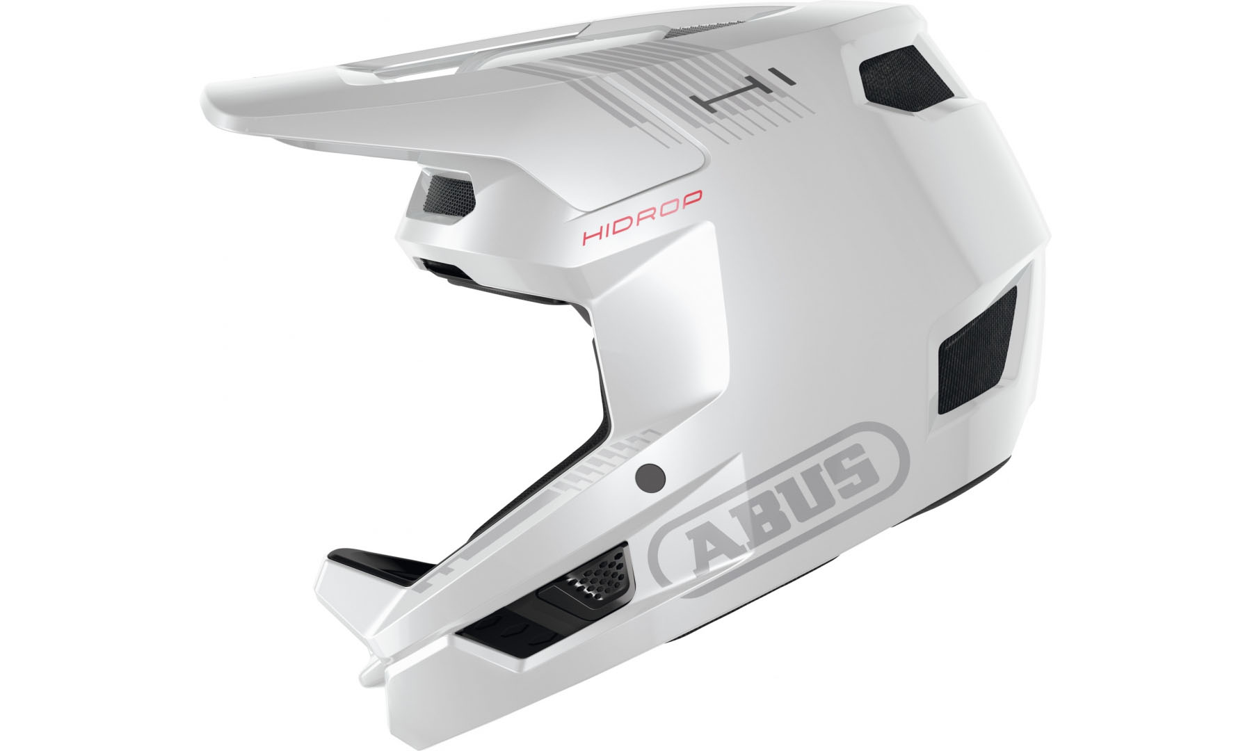 Велошлем спортивный ABUS HIDROP shiny white, размер L (59-60 см), белый 